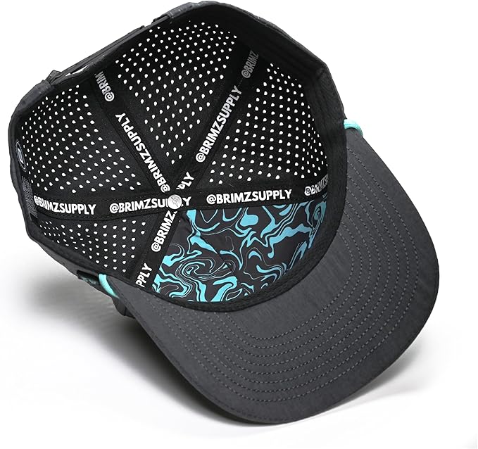 BRIMZ Outdoor Performance Hat - Water & Sweat Resistant Hats - Breathable & Moisture-Wicking Snapback