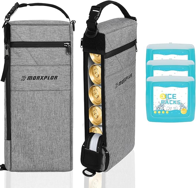 Golf Cooler Bag - 6 Can Insulated Beer Sleeve Soft Cooler,Golf Cart Accessories,Golf Club Bag Accessories
