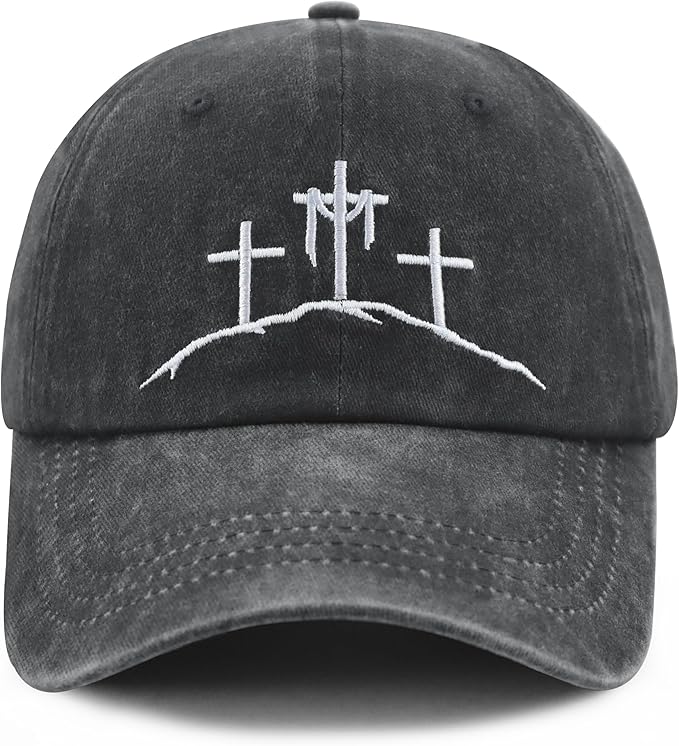 Crosses GiftsHat for Women Men, Adjustable Embroidered Religious Baseball Cap