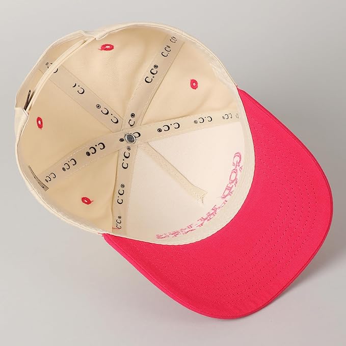 MIRMARU Two-Tone Vintage Canvas Trucker Hats for Men & Women, Adjustable Size Baseball Caps with Trendy Embroidered Design