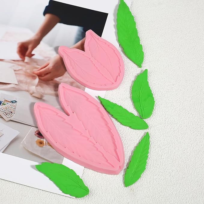 4 Pcs Fern Leaf Cake Decoration Fondant Molds, Flower Paste, DIY Resin Clay - Image 7