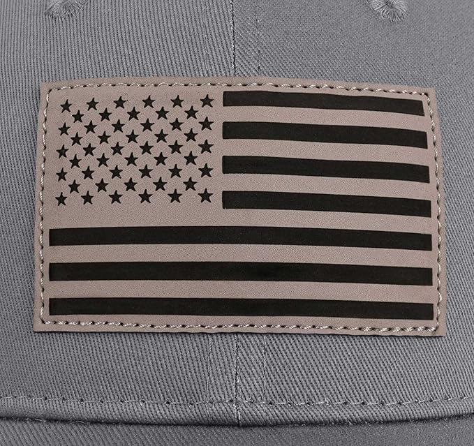 American Flag Trucker Hat - Snapback Hats for Men Women Baseball Cap - Breathable Mesh & Adjustable Fit for Casual Wear