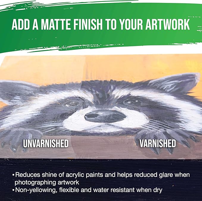 U.S. Art Supply 32 oz Matte Acrylic Varnish - Image 4