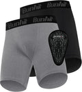 Runhit Boys Cup Underwear for Baseball Football, Youth Compression Shorts with Soft Protective Athletic Cup Boxer Brief