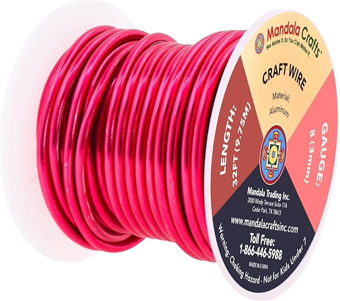 Mandala Crafts 8 Gauge Anodized Aluminum Craft Wire - Image 2