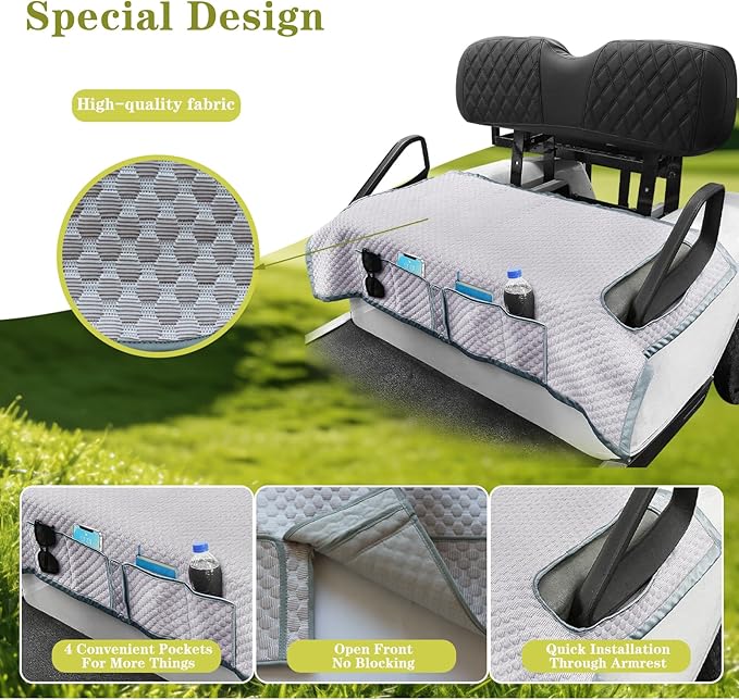 Golf Cart Seat Covers, Universal Golf Cart Seat Towel Blanket