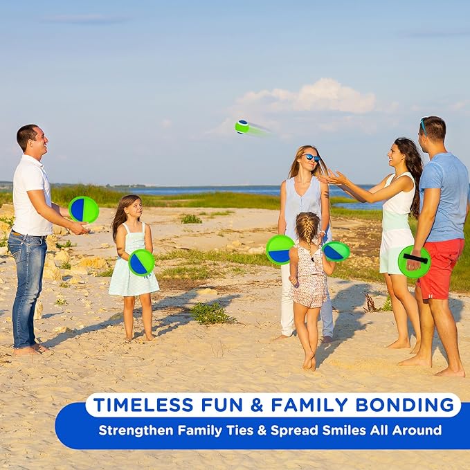 Ayeboovi Toss and Catch Ball Set Outdoor Yard Beach Pool Toys Games - Image 2
