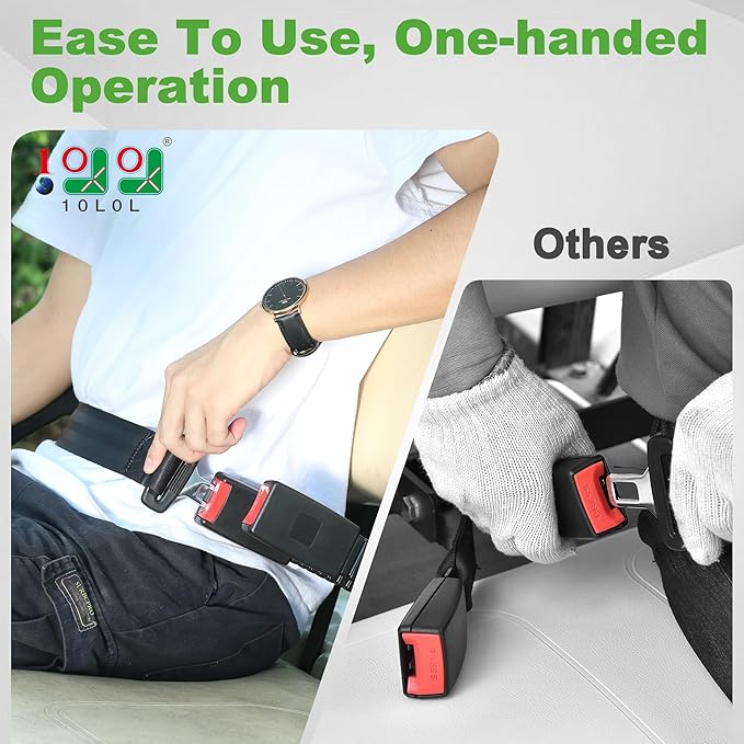 10L0L Retractable Golf Cart Seat Belts - Universal Retractable Seat Belts for Yamaha EZGO, Club Car, Go Kart, UTV