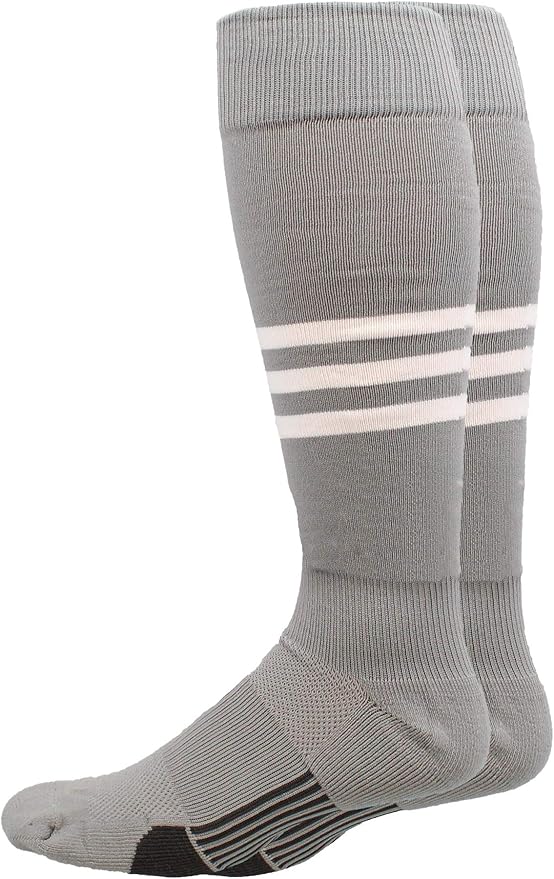 MadSportsStuff Softball Socks Baseball Socks | White & Team Colors | USA Made | Sizes for Girls, Youth Boys, Men & Women