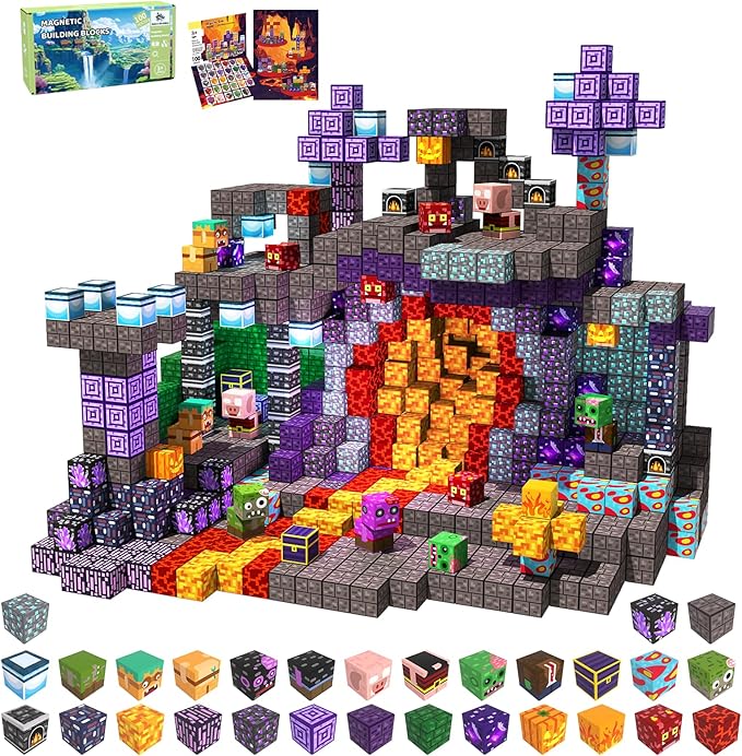 100 PCS Magnetic Blocks by Unknown