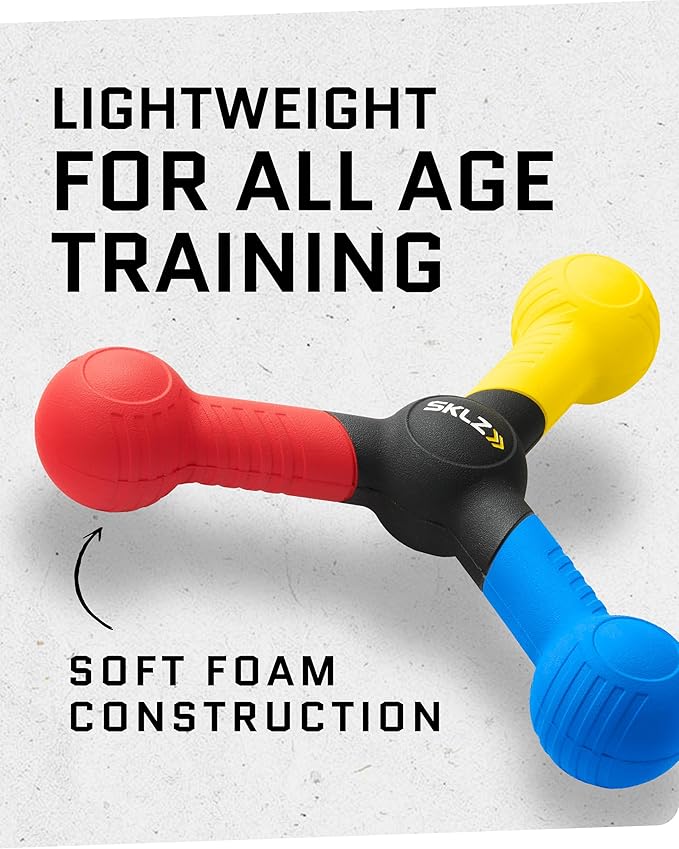 SKLZ unisex adult New version Reactive Catch, Blue/ Yellow/ Red, One Size US