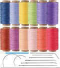 KIVISIN Trendy Color Waxed Thread 0.8mm, Heavy Duty Wax Polyester Cord 32 Yards by Wearecommittedtohelpingpeoplecreatebeautifuluniqueandpersonalizedhandcraftedcreations