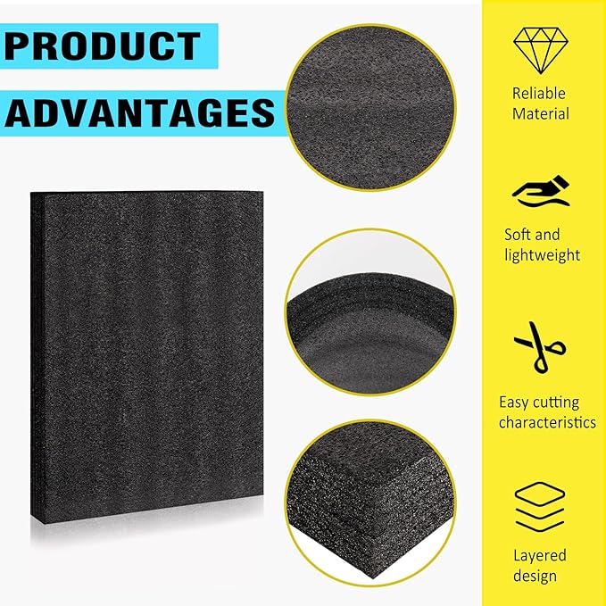 Black Customizable Polyethylene Foam Sheets, Tool Foam - Image 3