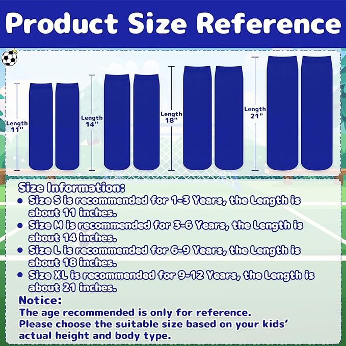 Olreco 1 Pack Toddler Kids Youth Soccer Socks Girls Boys Baseball Socks Youth Knee High Softball Football Accessories Cotton