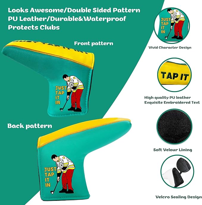 Funny Golf Putter Headcover, Perfect Golf Gift for Men and Women, Golf Accessories for Golfers