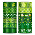 Whaline 12 Rolls St. Patrick's Day Washi Tape Green Shamrock Washi Masking Tape by Whaline
