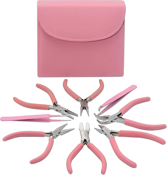 The Beadsmith Fashion Color Pliers – Set of 8 Slimline Color-Coordinated Tools by TheBeadsmith
