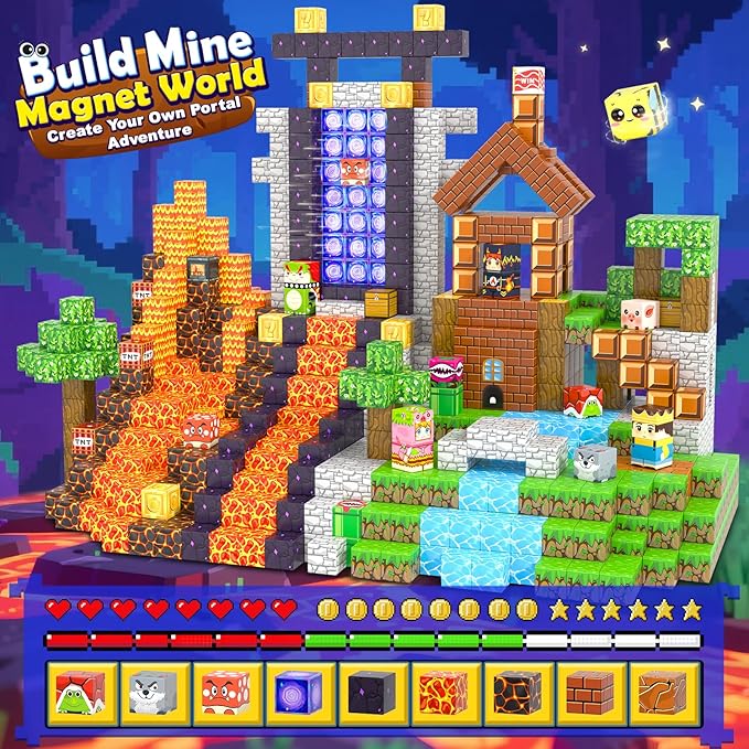 200PCS Magnetic Blocks Toys for Kids Ages 3-5 6-8 8-12 - Image 3