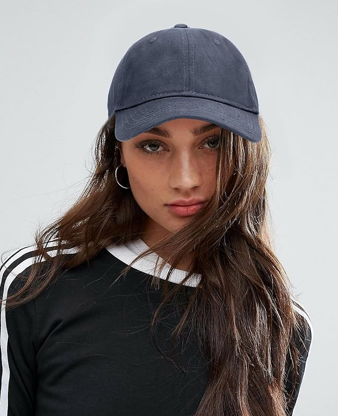 Oversize XXL Baseball Cap for Big Heads 23.6"-25.6", Extra Large Cotton Baseball Hat, Plus Size Unstructured Dad Hats