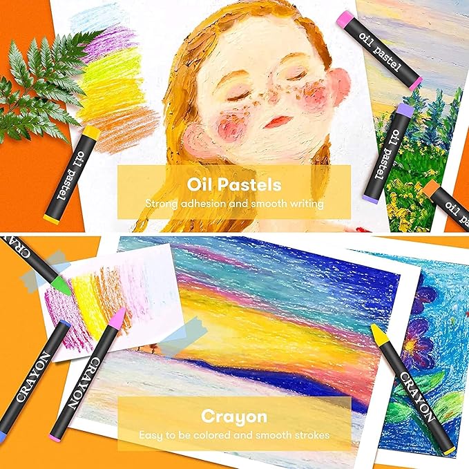 Art Supplies, iBayam 150-Pack Deluxe Wooden Art Set Crafts Drawing Painting Kit - Image 7