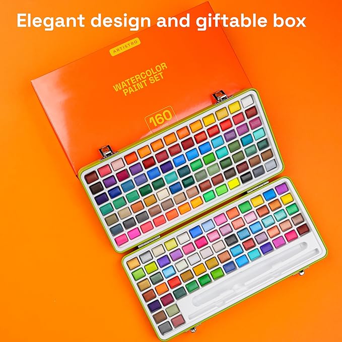 ARTISTRO Watercolor Paint Set 160 Colors - Image 3