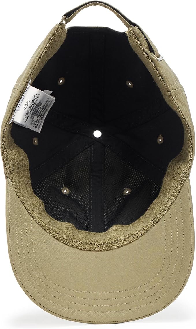 Lacoste Unisex Adult Side Mini Croc Diamond Weave Taffeta Cap