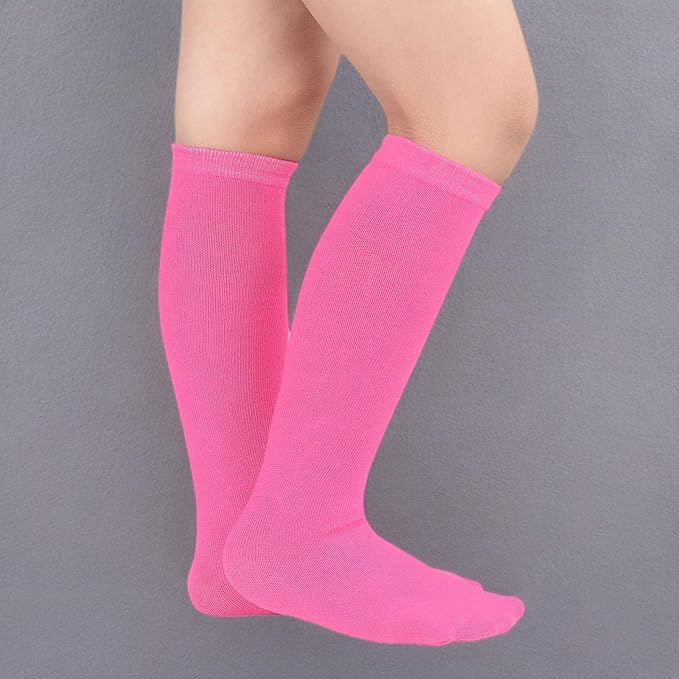 American Trends Kids Toddler Soccer Socks Youth Baseball Softball Football Socks Knee High Accessories for Girls