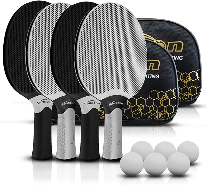 Senston Table Tennis Rackets Set, Professional Ping Pong Paddle Set by Senston