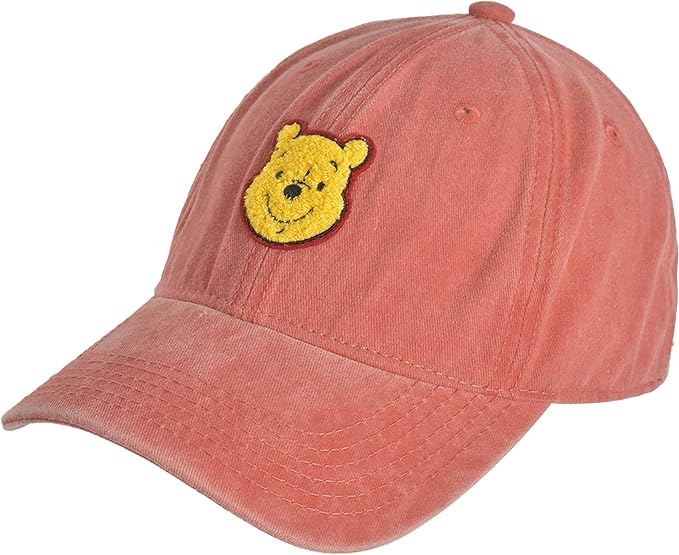 Disney Winnie The Pooh Dad Hat, Adjustable Cotton Baseball Cap with Curved Brim