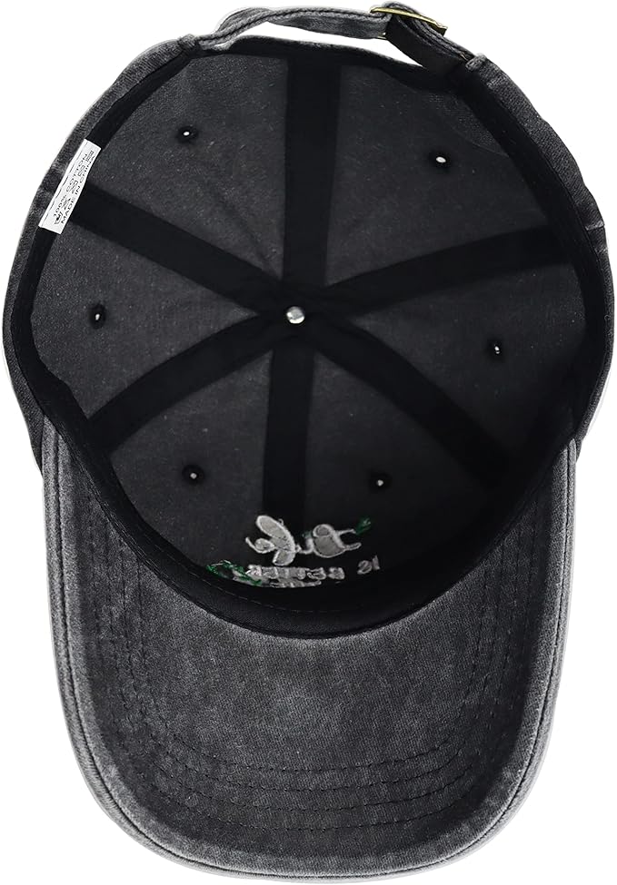 Funny Life is Better in The Garden Hat, Unisex Adjustable Cotton Denim Embroidered Baseball Caps