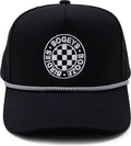 Funky Junque Performance Waterproof Golf Rope Hat – Cool Breathable Workout 5 Panel Snapback Cap for Men