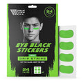 DRIP Strips Pro-Grade Eye Black Stickers, 24 Pairs, Natural Flex & Stretch Eye Black Face Strips, Breathable, Sweat-Proof, Eye Black Baseball, Softball, Football, Lacrosse, Green Flash OG Strips