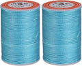 uxcell Round Leather Sewing Waxed Thread, 55m / 60 Yards Polyester Wax String by uxcell