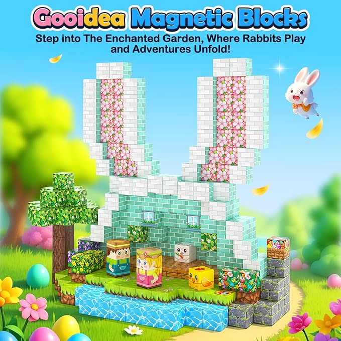 108PCS Magnetic Blocks Kids Magnet Toys, Large 1 inch Building Cubes - Image 2