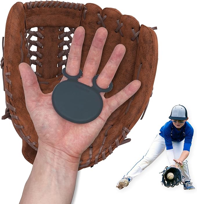 Palm Guard for Baseball & Softball in 3 Sizes (Youth/Adult) - Silicone Gel Catcher Hand Protector, Glove Padding Shield Gear, Impact Shock Absorbing Pad Training Aid, Injury & Sting Prevention Hockey