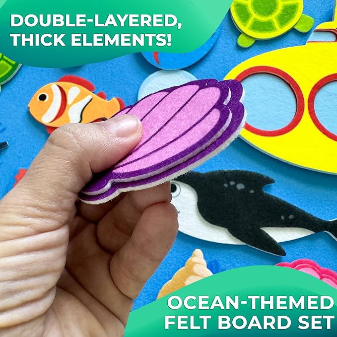 QUOKKA Ocean Felt Board for Toddlers - Image 2