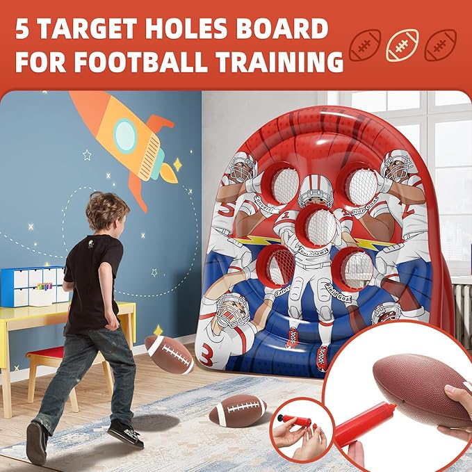 6Ft Football Target Toss Game - Image 6