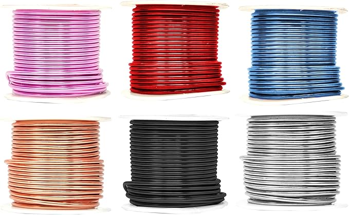 Mandala Crafts 12 Gauge Anodized Aluminum Craft Wire by MandalaCrafts