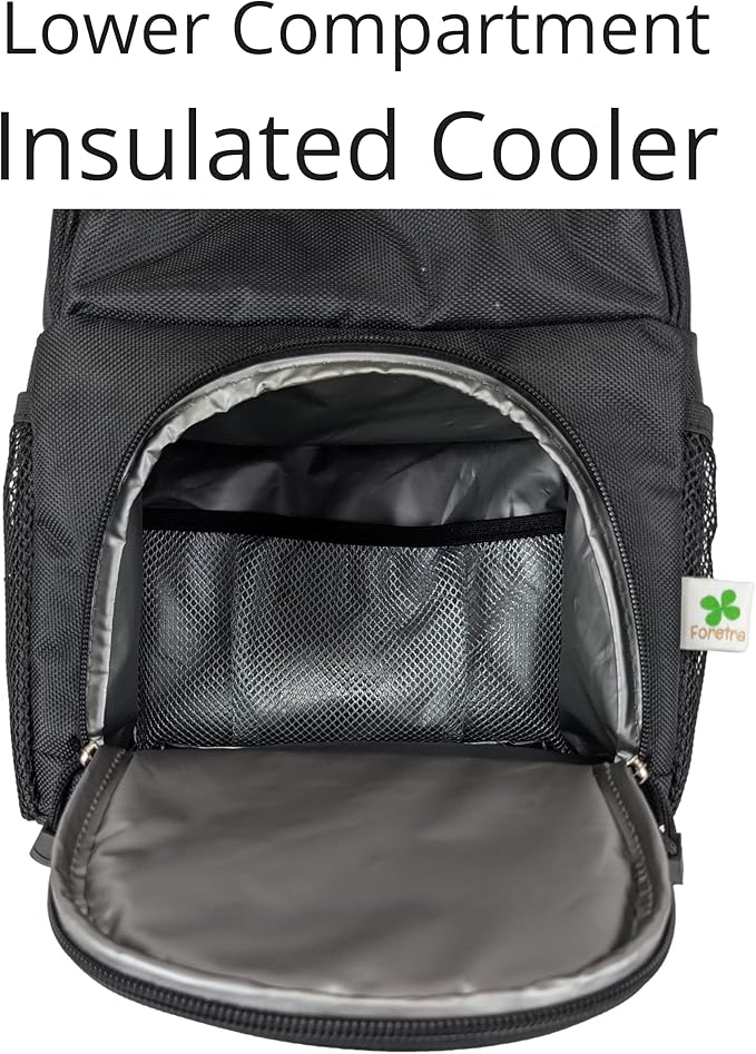 Foretra Golf Push Cart Bag - Power Cart Trolley Cooler/Storage