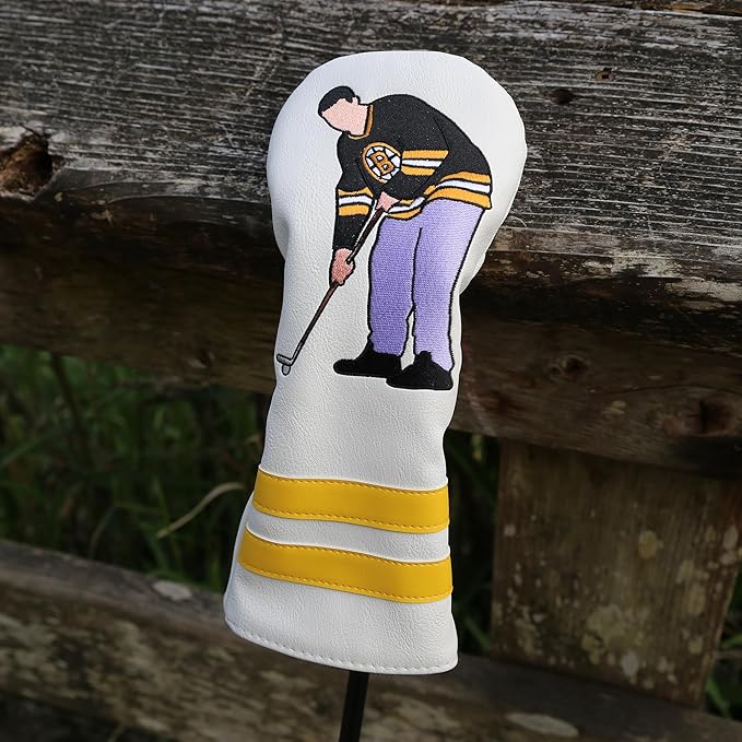 Funny Golf Head Covers - Leather Driver Headcover, Fairway Wood, and Hybrid Covers - Inspired Design with Premium Embroidery - Unique Golf Gift & Accessories for Men and Women Golfers