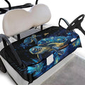 Golf Cart Seat Covers, Universal Golf Cart Seat Towel Blanket with 4 Front Pockets & Nonskid Bottom Fits for Club Car 2 Person Seats Golf Carts