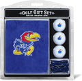 Team Golf NCAA Gift Set Embroidered Golf Towel, 3 Golf Balls, and 14 Golf Tees 2-3/4" Regulation, Tri-Fold Towel 16" x 22" & 100% Cotton