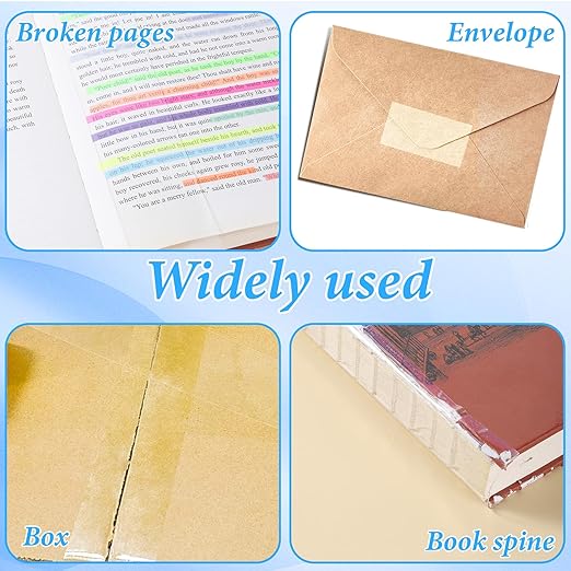 Clear Book Binding Tape 2 Inch Wide Archival Safe Acid-Free Book Repair Tape - Image 7