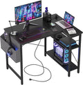 TIQLAB Small L Shaped Computer Gaming Corner Desk by TIQLAB