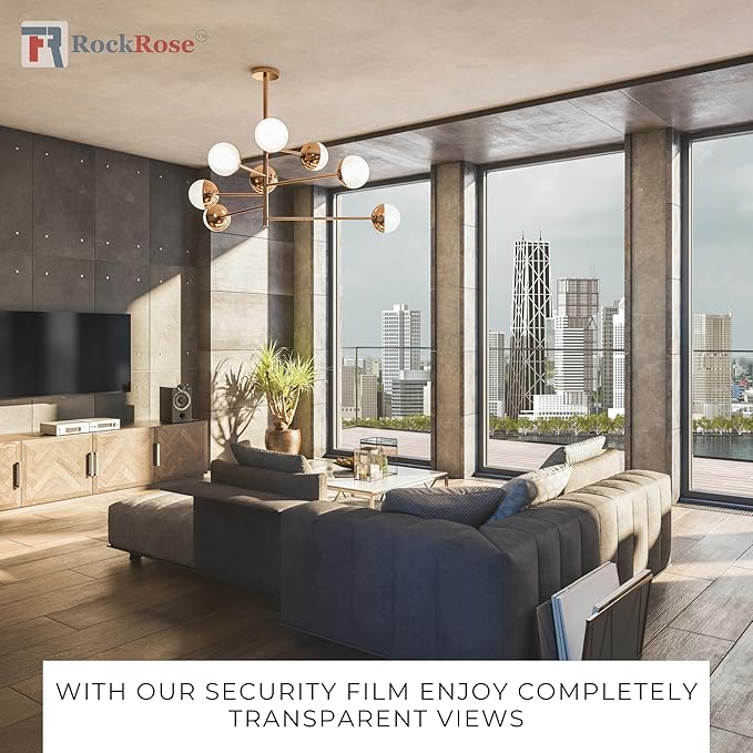 UV 99% Security and Safety 4 Mil Clear Window Film Shatterproof Anti Shatter - Image 5
