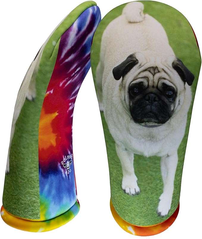 Custom Pet Photo Golf Driver Cover – Personalized Dog Lover Gift for Women | Sweet Pet Portrait & Name Design | Handmade USA Golf Club Headcover by BeeJos