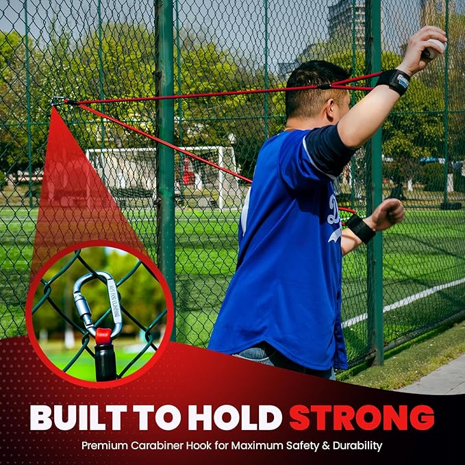 Premium Resistance Bands for Pitchers – Baseball Training Equipment & Fitness Accessories – Adjustable Arm Bands & Stretching Bands for Baseball & Softball Training & Speed Agility