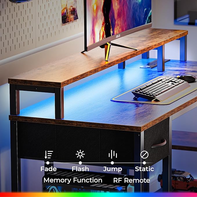 SUPERJARE 47 inch Reversible L Shaped Desk - Image 5