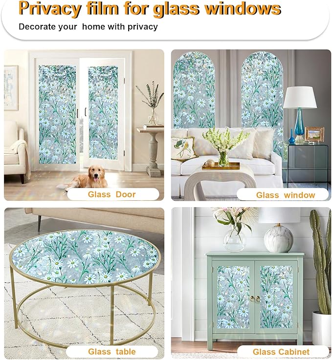 Window Privacy Film Stain Glass Window Film Rainbow Window Film Window clings - Image 6