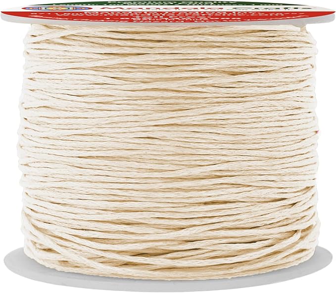 Mandala Crafts 1mm 109 Yards Cream Cotton Waxed Cord by MandalaCrafts